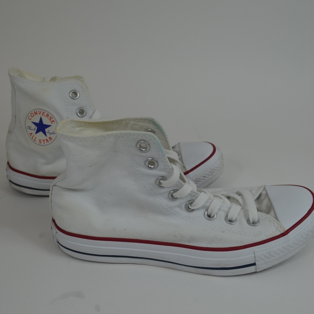 High Top Converse White Women's